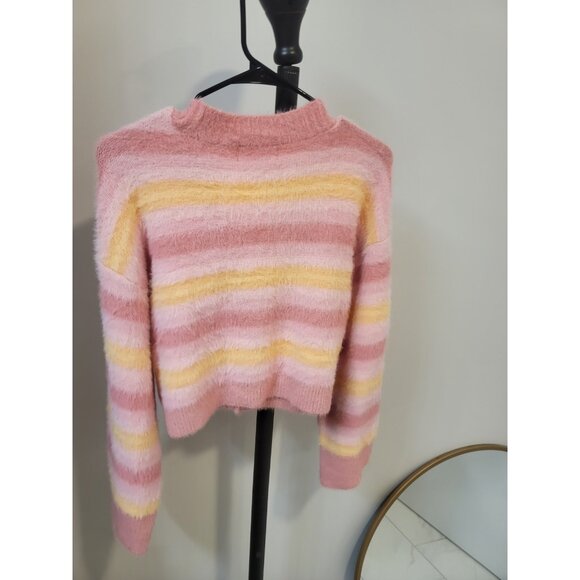 L*Space Pink and Yellow Striped Sweater - Picture 6 of 9